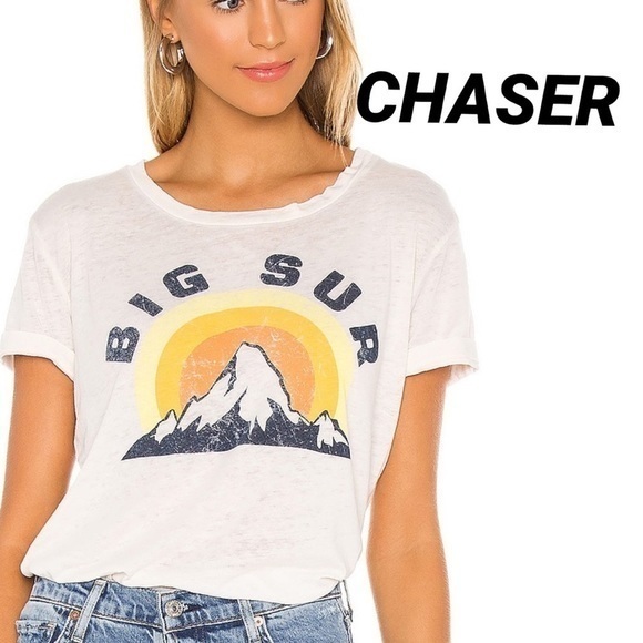 Chaser Tops Chaser Big Sur Au Lait Tee Poshmark